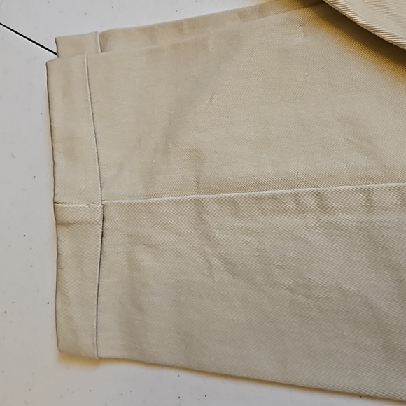 VINTAGE CHIC PANTS SLACKS KHAKIS 14 AVERAGE CREAM TAN SCHOONERS - Picture 3 of 9
